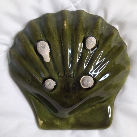Handmade Green Decorative Shells Wade of California USA 699 - Picture 11 of 12